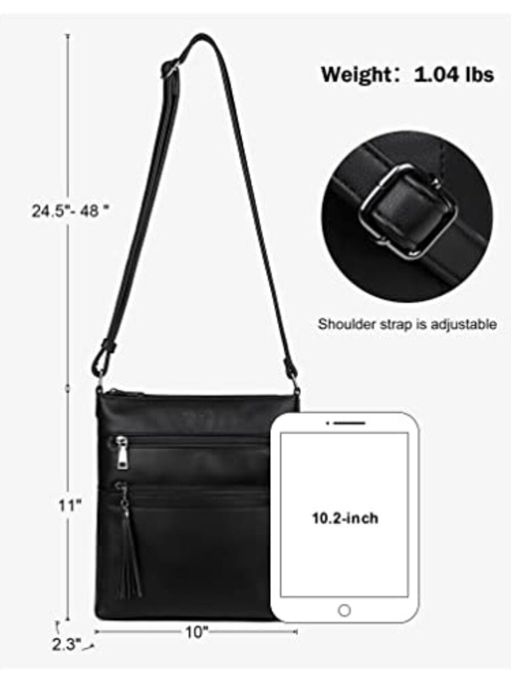 ๐ Crossbody Purses for Women, Multi Pocket Casual Crossbody Bag, - Picture 4 of 7